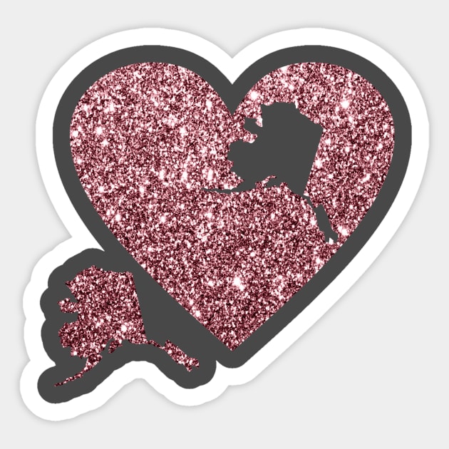 Alaska Heart Puzzle Piece Sticker by HappyArt